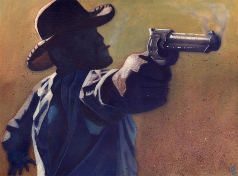 Gunslinger by ~Seiberspace on deviantART Croquis, Gunslinger Aesthetic, Weird West, Western Artwork, The Dark Tower, West Art, Cowboy Art, Red Dead, Arte Fantasy