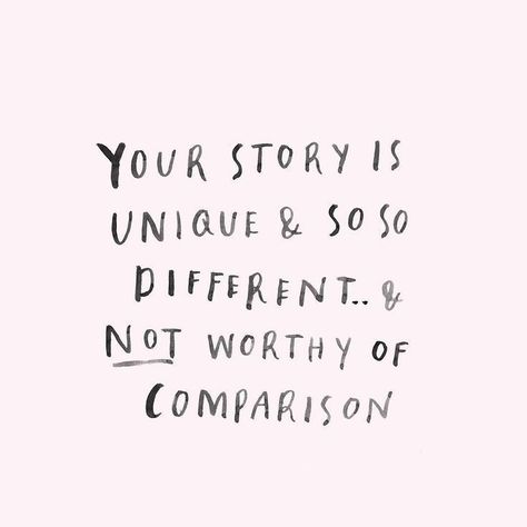 Your journey is different than anyone else's.  Your purpose is unique to you!  Sure there may be similarities, but overall, noone can be you, and you cant be anyone else.  You are right where you are supposed to be. Dont compare to others.  Focus on what you are doing and enjoy the ride. Embrace your journey! Embrace your new beginning! Be you! Tony Robbins, Robert Kiyosaki, Unique Personality Quotes, Comparison Quotes, Quotes Dream, Personality Quotes, Best Love Quotes, The Words, Your Story