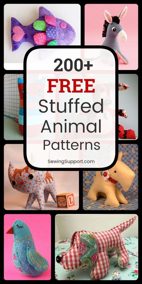 Sew Ins, Free Stuffed Animal Patterns, Patterns To Sew, Soft Toy Patterns, Hobbies For Women, Animal Sewing Patterns, Plushie Patterns, Sewing Stuffed Animals, Visual Memory