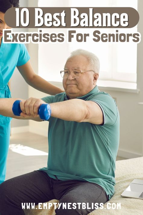 Improve your stability and prevent falls with the top 10 balance exercises tailored for seniors. This comprehensive guide offers simple routines and easy-to-follow techniques that seamlessly fit into your daily routine. With minimal equipment required, you can safely practice these exercises from the comfort of your home to maintain an active and healthy lifestyle. Balance Workout For Seniors, Senior Balance And Strength Exercises, Balancing Exercises For Seniors, Exercises For Balance Stability, How To Improve Balance Exercises, Balance Exercise For Seniors Over 60, Senior Balance Exercises, Senior Workout Routines Over 60, Standing Balance Activities Elderly