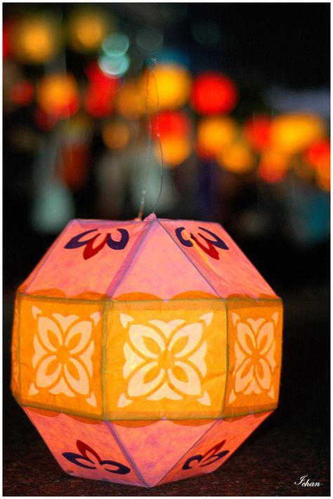 Tumblr, Lotus Lantern Festival, Lotus Lantern, Diwali Lantern, Lantern Painting, Diwali Festival Of Lights, Paper Bag Crafts, Diwali Craft, Diwali Diy