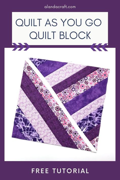 Free Quilt As You Go Table Runner Patterns, Patchwork, Strip Quilts Ideas Fabric Scraps, Connecting Quilt As You Go Blocks, Sew As You Go Quilt Blocks, Quilt As You Go Free Patterns, Quilt As You Go Strip Quilt, Strip Quilt Blocks, Quilt As You Go Tutorial