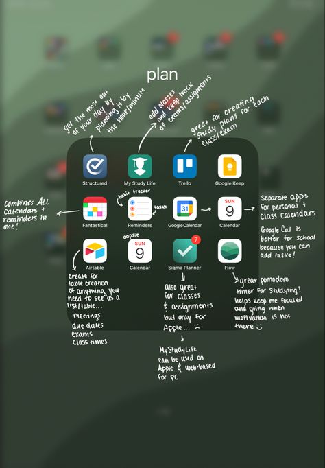 Apps For College Students, Apps For College, Schul Survival Kits, Apps For Students, Studie Hacks, Studera Motivation, Ipad Essentials, College Student Hacks, Planning Apps