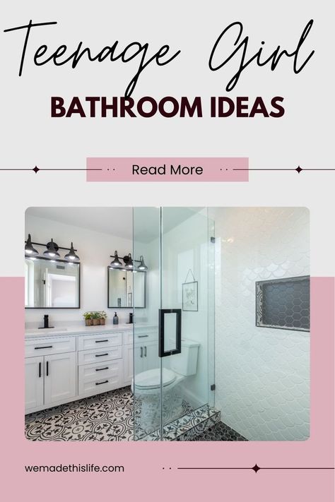 Teenage Girl Bathroom Ideas Teenage Girl Bathroom Ideas, Teenage Girl Bathroom, Teen Girl Bathroom Ideas, Teen Girl Bathroom, Girl Bathroom Ideas, Teenager Bathroom, Teenage Bathroom, Teen Bathrooms