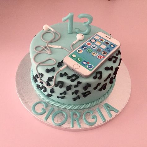 Teen Birthday Cake Torte Per Bambini Cakes Cake Birthday Cake 13 Birthday Cake - albanysinsanity.com Phone Cake Ideas, Sweet 13 Birthday Cakes, Cake Ideas For 13th Birthday Girl, Girls 11th Birthday Cake, Iphone Cake Ideas, Cakes For 11th Birthday Girl, Phone Birthday Cake, 13 Birthday Cake For Teens, 11th Birthday Cake Girl