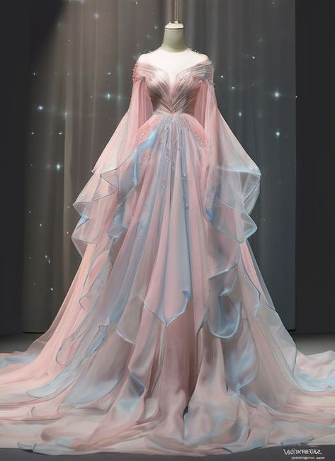 Translucent Wedding Dress, Royal Cottagecore Wedding Dress, Enchanted Forest Gown, Disney Princess Prom Dresses, Aesthetic Nails Short, Pink Nails Spring, Tiered Formal Dress, Almond Nails Blue, Short Nails Pink