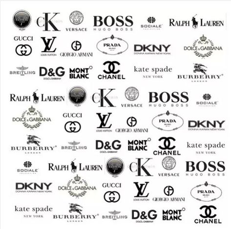 Gucci , louis vuitton , boss , calvin klein , ralph lauren , dkny , dolce and gabbana , versace , gucci , chanel , burberry , kate spade , mont blanc , prada , armani , sociale , tommy hilfiger Mode Logos, Desain Merek, Luxe Logo, Alfabet Font, Luxury Brand Logo, Best Clothing Brands, Logo Quiz, Luxury Brand Names, Luxury Clothing Brands