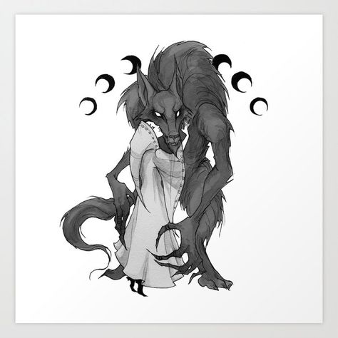 Dark Fantasy, Werewolf Girl, Werewolf Aesthetic, Werewolf Art, Cool Art Drawings, Horror Art, Creature Art, Dark Fantasy Art, Dark Art