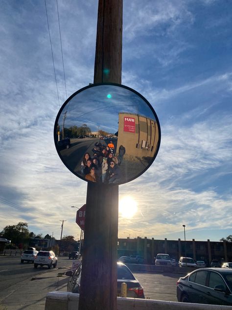 Santa Fe, Convex Mirror Selfie, Traffic Mirror, Room Wishlist, Dorm Stuff, Convex Mirror, Santa Fe Nm, Mirror Pic, Art References