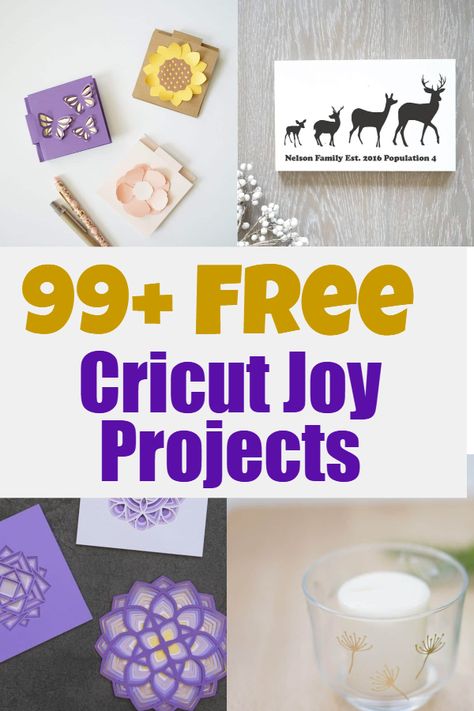 99 Free Cricut Joy Projects with Templates Cricut Joy Cards Free Svg, Cricut Joy Cards Free, Cricut Joy Tutorials, Things To Make With Cricut Joy, Cricut Joy Crafts, Cricut Joy Projects To Sell, Cricut Joy Projects Beginner Free, Free Svg Files For Cricut Joy, Circut Projects Ideas