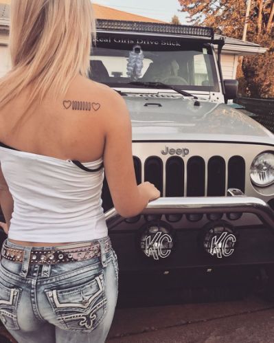 Best 25+ Jeep tattoo ideas on Pinterest Motocross, White Jeeps, Thar Lover, Jeep Tattoo, Jeep Wrangler Girl, Truck Tattoo, Jeep Things, Jeep Baby, Badass Jeep