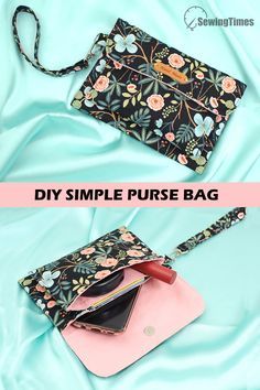 DIY SIMPLE PURSE BAG | Cute Envelope Clutch bag Tutorial [sewingtimes] Simple Clutch Pattern, Envelope Purse Diy, Envelope Bag Diy, Sewing A Clutch Purse, Quilted Clutch Bag, Evening Bags To Make Sewing Patterns, Small Clutch Purse Pattern, Diy Clutch Bag Pattern, How To Sew A Purse