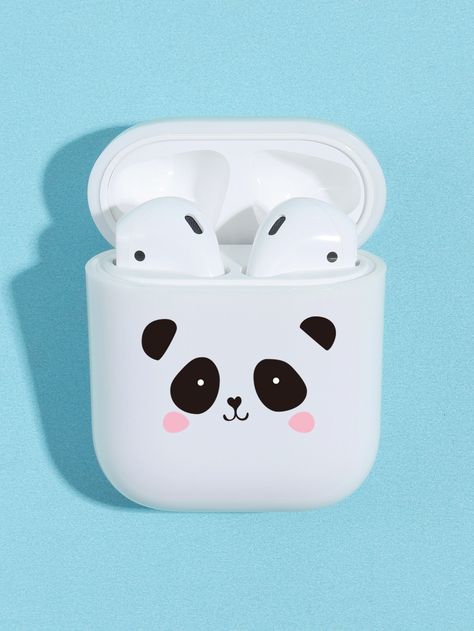 Pandas, Fimo, Kawaii, Air Pod Case Painting Diy, Airpods Case Painting, Posca Art Doodle, Panda Accessories, Cute Panda Drawing, Panda Stuff