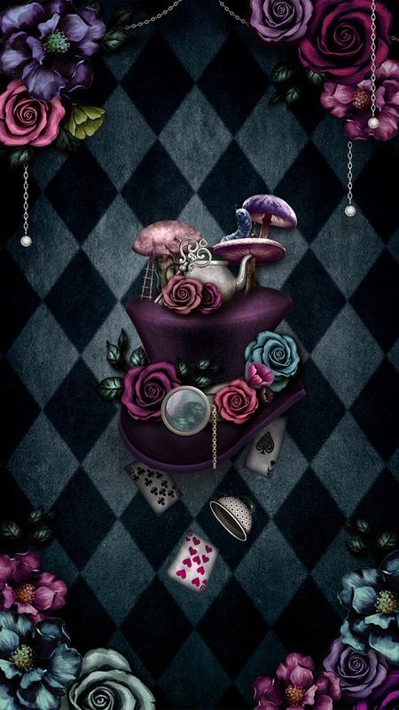 Alice In Wonderland Background, Deco Cinema, Alice In Wonderland Crafts, Alice And Wonderland Tattoos, Dark Alice In Wonderland, Alice In Wonderland Artwork, Walpapers Cute, Wonderland Artwork, Alice In Wonderland Illustrations