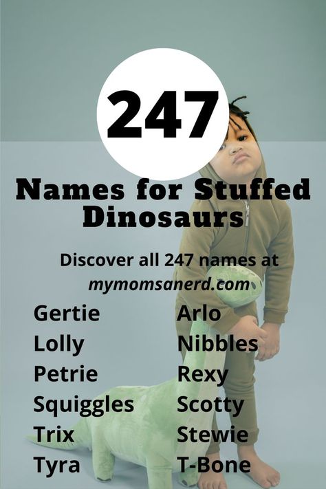 Whether you’re naming a plush dinosaur, a toy, or an online dino, enjoy these over 200 name ideas for dinosaurs! Dino Names, Dinosaur Names, Stuffed Dinosaur, Plush Dinosaur, Dinosaur Plush, Name Ideas, Cute Names, Dinosaur Toys, Cute Dinosaur