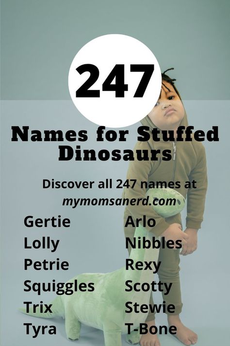 Whether you’re naming a plush dinosaur, a toy, or an online dino, enjoy these over 200 name ideas for dinosaurs! Dinosaur Names, Stuffed Dinosaur, Plush Dinosaur, Dinosaur Plush, Book Writing Inspiration, Name Ideas, Cute Names, Dinosaur Toys, Cute Dinosaur