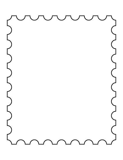 Postage stamp pattern. Use the printable outline for crafts, creating stencils, scrapbooking, and more. Free PDF template to download and print at http://patternuniverse.com/download/postage-stamp-pattern/ Friedensreich Hundertwasser, Postage Stamp Template, Sampul Notebook, Stamp Drawing, Stamp Template, 심플한 그림, Stamp Frame, Sky E, Postage Stamp Design