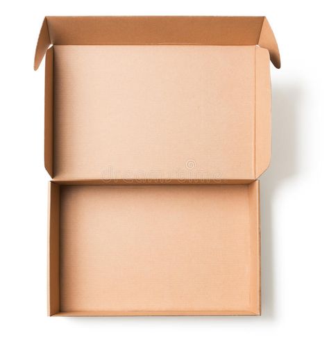 Open cardboard box top view. On white , #Affiliate, #box, #cardboard, #Open, #white, #view #ad Mailer Box Design, Kotak Bento, Mailer Box Packaging, Templat Kotak, Custom Mailer Boxes, Eid Stickers, Iphone Wallpaper Lights, Design Mockup Free, Mailer Box