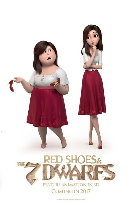 Red Shoes And The Seven Dwarfs, Red Shoes And The 7 Dwarfs, The Red Shoes Movie, Red Shoes Movie, The 7d, Disney Movies List, Animated Movie Posters, 하울의 움직이는 성, Good Animated Movies