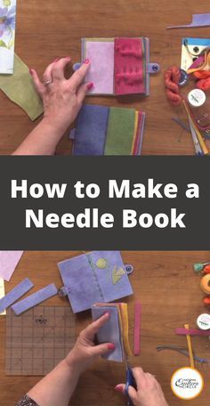 Needle Holders Sewing, Handmade Needle Book, Needlecase Needle Book, Embroidered Needle Case, Felt Needle Case, Needle Cases Ideas, How To Make A Needle Book, Embroidered Needle Book, Needle Books Ideas