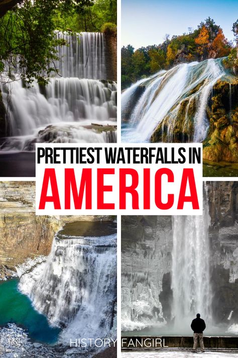 Nature, Best Waterfalls In The Us, Prettiest Places In The Us, Anniversary Trips In The United States, Usa Waterfalls, Usa Trips, Usa Road Trip Ideas, Usa Road Trip, Road Trip Ideas