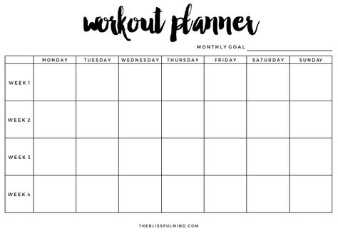 How to set & achieve your fitness goals + free workout planner printable! | www.theblissfulmind.com Planning Sport, Fitness Binder, Gym Planner, Training Journal, Fitness Journal Printable, Diy Fitness, Fitness Planner Free, Fitness Planner Printable, Workout Planner