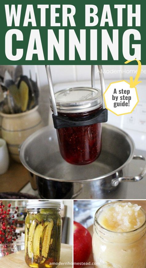 Easy Water Bath Canning for Beginners Water Bath Canning For Beginners, Forage Recipes, Canning For Beginners, Canning Water, Hot Water Bath Canning, Bath Jellies, Water Bath Canning Recipes, Jam Canning, Blackberry Jelly