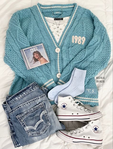 1989 Cardigan, Outfit Inspo Ideas, Cardigan Tutorial, Crochet Cardigan Tutorial, Evermore Folklore, Taylor Outfits, Taylor Swift Birthday, Outfit Cardigan, Taylor Swift Cute