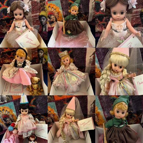 New In Box Vintage Rare Madame Alexander Dolls Princess Rapunzel, Glenda Good Witch, Cinderella, Etc Price Per Doll. I Have Over 90 Madame Alexander Dolls For Sale! Check Them Out! Rapunzel Goldilocks With Bears Poor Cinderella Happy Birthday Glenda The Good Witch Ballerina Glenda Good Witch, Glenda The Good Witch, Vintage Madame Alexander Dolls, Angel Blessings, Good Witch, Princess Rapunzel, The Good Witch, Fabric Doll, Madame Alexander Dolls