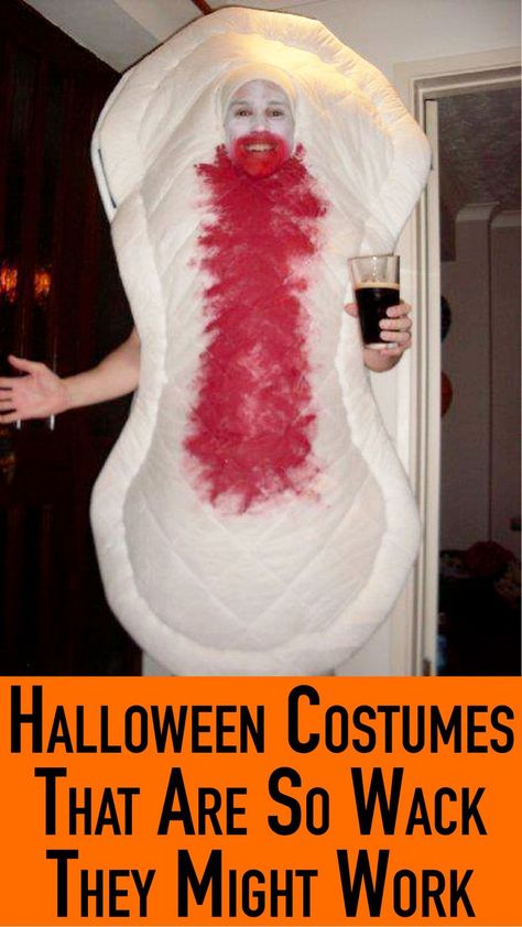 This list is dedicated to all the Cady Herons out there who make absolutely no apologies for flying their freakiest flag on Halloween. Some of these costumes are downright gnarly and we are here for it. Tumblr, Gross Halloween Costumes, Cringe Halloween Costumes, Joke Halloween Costumes, Funny Costumes Ideas, Cursed Halloween Costumes, Cursed Costumes, Holoween Costums Ideas, Costumes For 3