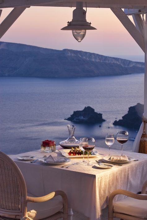 https://flic.kr/p/fzRT2q   Dinner with an Amazing View   Canaves Oia Hotel in Santorini. Luxury Vacations & Honeymoons by www.Travel2Greece.com Grecia Santorini, Haus Am See, Romantic Places, Santorini Greece, Greece Travel, Dream Destinations, Luxury Travel, Dream Vacations, Vacation Spots