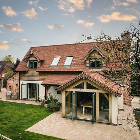 Barn Conversion Interiors, Bungalow Conversion, Frame Cottage, Dormer Bungalow, Bungalow Extensions, Cottage Extension, Barn House Interior, Bungalow Cottage, Oak Frame House