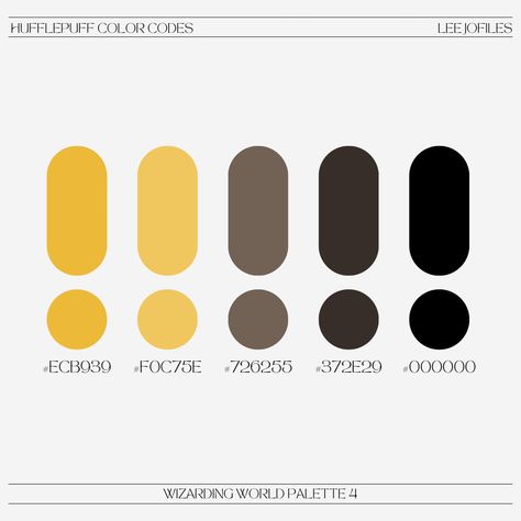 Hufflepuff Colour Palette, Hufflepuff Color Palette, Hufflepuff Crafts, Hogwarts Layout, Harry Potter Color Palette, Hufflepuff Nails, Hufflepuff Colors, Hufflepuff Bedroom, Secret Saturdays