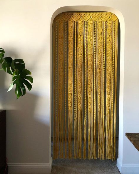 Hey, I found this really awesome Etsy listing at https://www.etsy.com/uk/listing/823186102/macrame-door-curtain-home-decor-arched Wedding Wall Hanging, Macrame Door, Macrame Door Curtain, Arched Doorway, Beaded Door Curtains, Bead Curtain, Door Beads, Wall Plant Hanger, Purple Curtains
