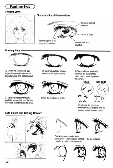 Anime Art Books, How To Draw Manga, Drawing Help, Manga Eyes, Manga Tutorial, Manga Hair, Comic Book Art Style, Anime Drawing Books, Draw Manga