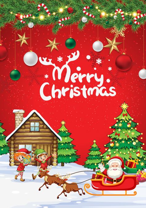 Natal, Christmas Day Pictures, Christmas Poster Design Graphics, Xmas Poster Design, Christmas Day Poster, Merry Christmas Poster Design, Christmas Party Background, Merry Christmas Template, Poster Natal