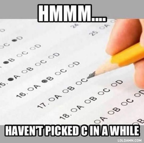 24 Finals Memes To Give Your Tired Brain A Well-Deserved Break School Psychology, Act Prep, Funny Test Answers, Funny Test, Pharmacy Technician, Standardized Testing, Choice Questions, Final Exams, Multiple Choice