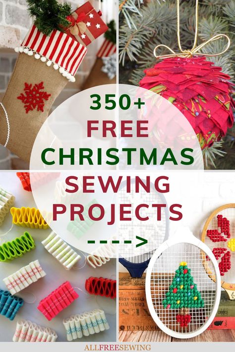 Natal, Sewing For Christmas, Sewn Ornaments, Sewing Projects Patterns, Simple Sewing Patterns, Free Sewing Projects, Christmas Sewing Patterns, Sewn Christmas Ornaments, Winter Sewing Projects