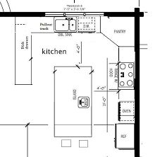 Small Kitchen Layout With Island, Small Kitchen Floor Plans, Desain Pantry Dapur, Small Kitchen Plans, Small Kitchen Design Layout, Best Kitchen Layout, Pantry Layout, Kitchen Layouts With Island, Kitchen Floor Plan