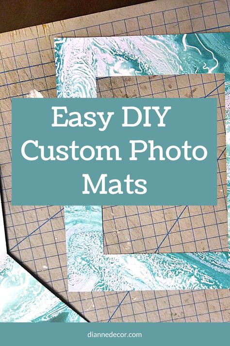 Creating your own custom photo mats is a great way to upgrade your framed pictures. Here's how to create your own in 3 easy steps. #customphotomats #diyphotomats #photomatting #diyphotomatting #diyphotoframes #customphotoframes #diypictureframes #diyframemats Matt Picture Frame, Photo Frame Mat Diy, How To Make Your Own Picture Frame Mat, Mats For Picture Frames, How To Make A Matte For A Frame, Custom Matting Picture Frames, Diy Mats For Picture Frames, Mat Frame Ideas, Diy Picture Frame Mat