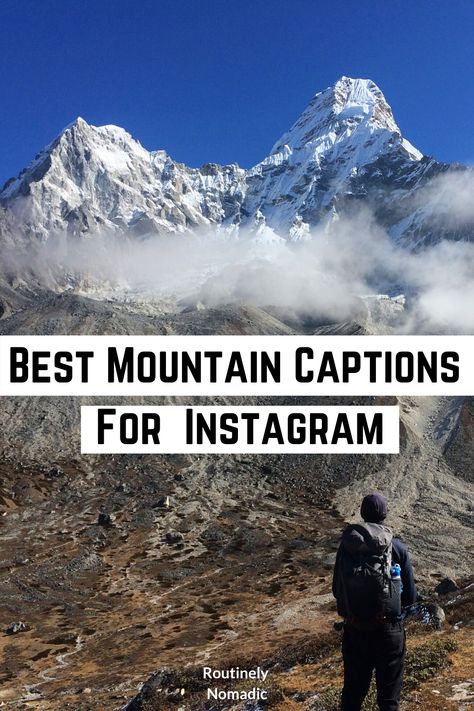 Vacation Quotes Mountain, Travel Captions Mountains, Mountain Short Caption, Instagram Captions Travel Mountains, Travel Mountains Quotes, Quote On Mountains, Captions For Scenic Pictures, Caption For Hill Station Pics Instagram, Insta Captions For Beautiful View