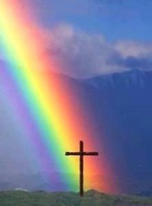 The Rainbow and the Cross | A Means to an End Bible Forgiveness, God Nature, Rainbow Pictures, Cross Pictures, Rainbow Falls, God's Promise, Rainbow Sky, Quotes God, Jesus Pictures