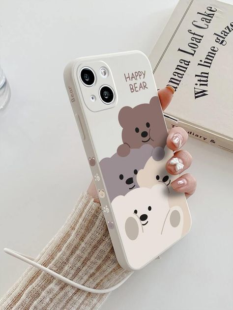 Korean Aesthetic Phone Case, Iphone 13 Phone Cover, Cute Bear Phone Case, Korean Phone Case Aesthetic, Cute Korean Phone Cases, Aestethic Phone Cases, Cute Phone Cases Aesthetic, Phone Case Korean, Aesthetic Phonecases