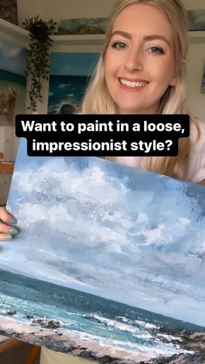 Join this 3-Video seascape tutorial to see my 3-step method for impressionist acrylic paintings! Each video is a breakdown of the exact steps, in REAL-TIME so you can follow along and paint your very own seascape. You will learn: - How to mix colours - 3 best tools for texture - Turn any reference photo into a painting! Join today whilst access is still free! Can't wait to see what you create 👩‍🎨 Tela, Seascape Paintings Acrylic, Beach Art Painting, Acrylic Art Projects, Art Painting Tools, Acrylic Painting Tips, How To Mix, Painting Art Lesson, Acrylic Painting Techniques