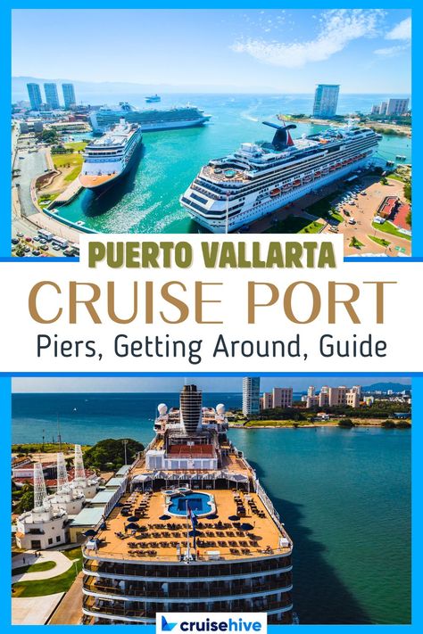 If you are going on a Mexican Riviera cruise, you might visit the Puerto Vallarta Cruise Port, so here's what you need to know! via @cruisehive Mexico, Puerto Vallarta Cruise Port, Mexican Riviera Cruise, Mexican Riviera, Cruise Packing Tips, Cruise Ports, Mexico Cruise, Cruise Trip, Cruise Planning