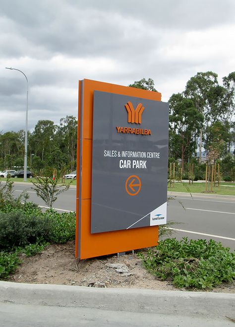 Pylon/Pole Signs | Signs Gold Coast - Bremner Visual | Signwriter. car wraps. advertising signage. Large format digital printing Gateway Signage, Monument Signage, Pylon Signage, School Signage, Diy Lemonade, Entrance Signage, Fuel Station, Pole Sign, Pylon Sign