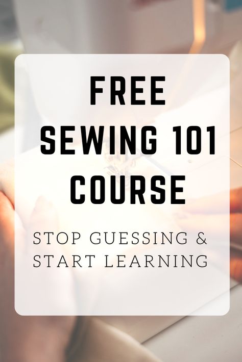 Pull that sewing machine out of the box and learn to sew today with this free sewing course.  Learn about your machine, how to understand patterns and fabric.  Plus get free beginner sewing projects and tutorials. Sewing Courses For Beginners, Best Beginner Sewing Machine, Learn Sewing Basics, Free Online Sewing Courses, Beginner Hand Sewing Projects Easy, Learning To Sew Beginner, Beginner Sewing Machine Projects, Free Pdf Sewing Patterns For Women, Beginner Sewing Projects Learning