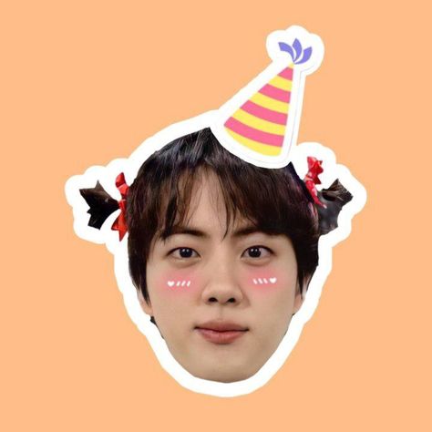 Happy Birthday Jin, Jin Day, Happy Birthday Icons, Bts Cake, Bts Happy Birthday, Army Party, Birthday Icon, Happiest Birthday, Bts Birthdays