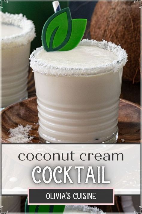 Cool, creamy and oh so delicious, this Batida de Coco is a classic Brazilian beach cocktail and for good reason! It is like drinking a boozy coconut milkshake! Whip this up in no time with only a few ingredients and a blender. You can make it in a big batch for serving to a crowd at a party too! Coconut Vodka Drinks, Coconut Vodka Cocktails, Coconut Milk Cocktail, Coconut Milk Drink, Coconut Milkshake, Coconut Vodka, Passion Fruit Mousse, Easy Cocktail Recipe, Coconut Cocktail