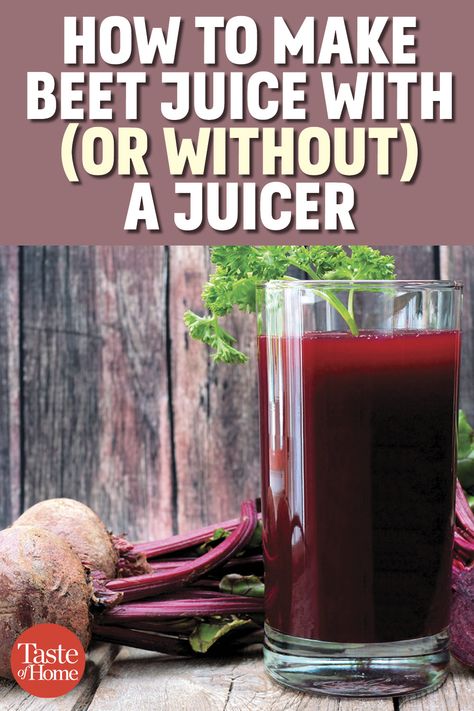 Fresh Beet Juice Recipes, Canning Beet Juice, Blended Beet Juice, Essen, How To Make Beet Juice Without A Juicer, Homemade Beet Juice, How To Juice Beets, Beet Juice Preworkout, Beet Root Juice Recipes